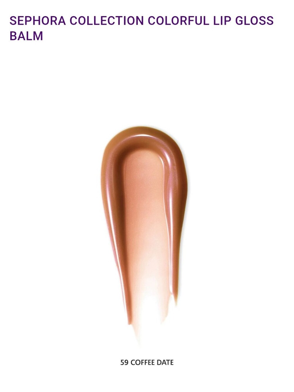 NEW Sephora Collection Lip Gloss Balm - Coffee Date
